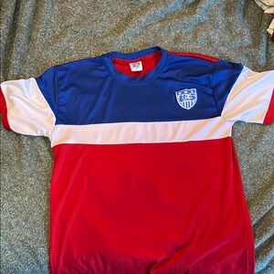 USA Soccer Jersey Red Blue White
